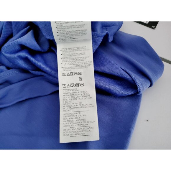 Under Armour XS Loose Fit Blue Hoodie Sweatshirt Polyester - Picture 12 of 13